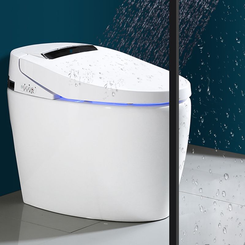 Elongated Smart Toilet Seat Bidet Antimicrobial Bidet Seat with Heated Seat