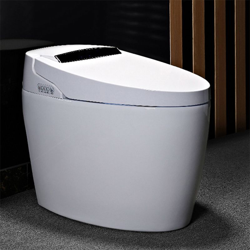 Elongated Smart Toilet Seat Bidet Antimicrobial Bidet Seat with Heated Seat