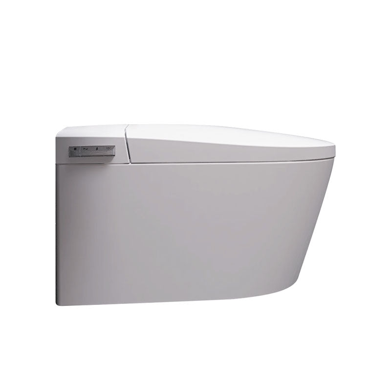 Contemporary Elongated Wall Hung Toilet Set with Temperature Control