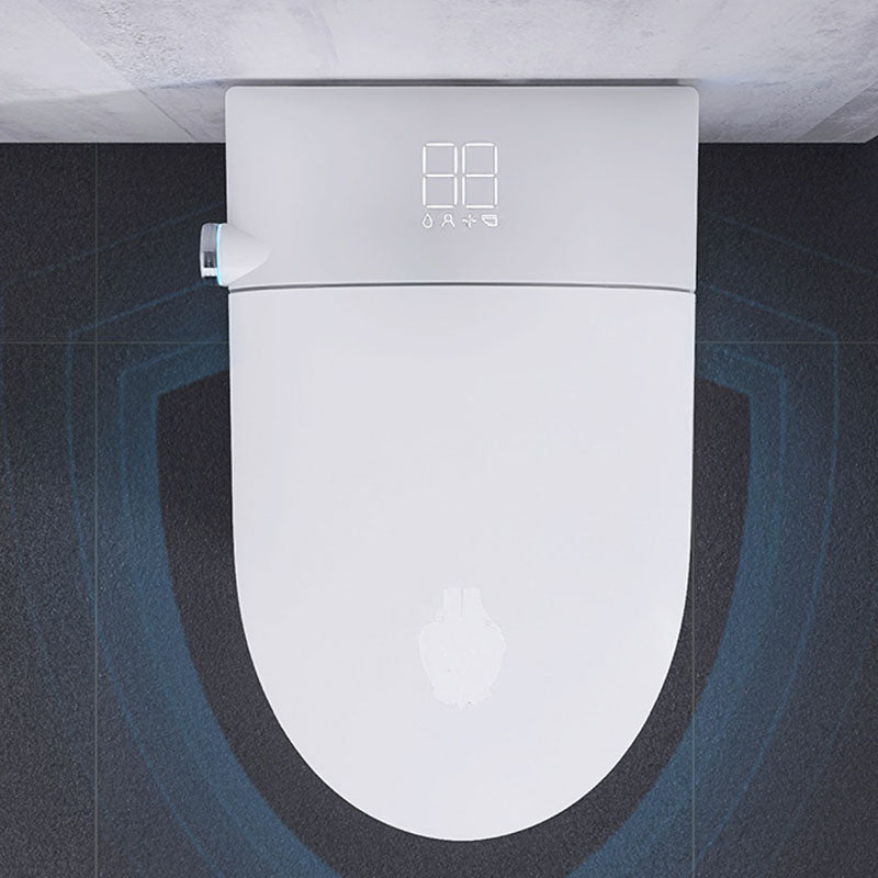 Elongated Toilet with Heated Seat Wall Mounted Bidet without Water Pressure Control