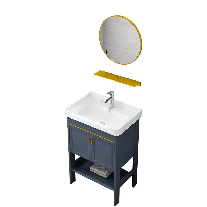 Glam Bathroom Sink Vanity Freestanding Single-Sink Bathroom Vanity Set