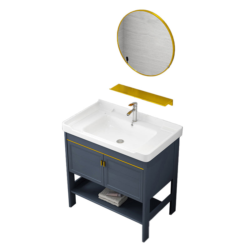 Glam Bathroom Sink Vanity Freestanding Single-Sink Bathroom Vanity Set