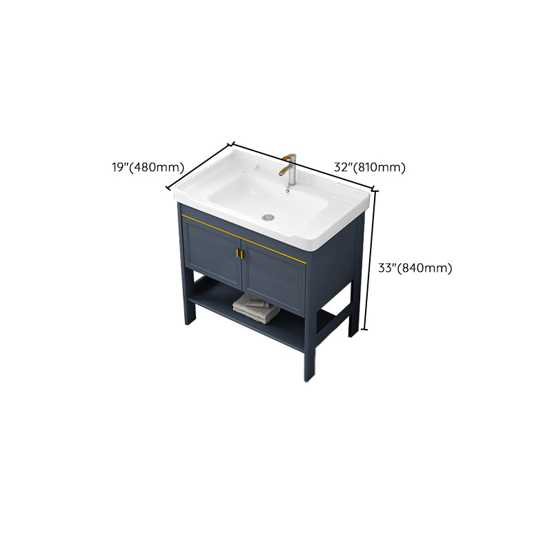 Glam Bathroom Sink Vanity Freestanding Single-Sink Bathroom Vanity Set