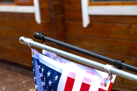 compare HIBLE carbon fiber flag pole