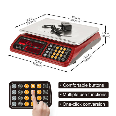 Bromech Digital Commercial Price Scale Size