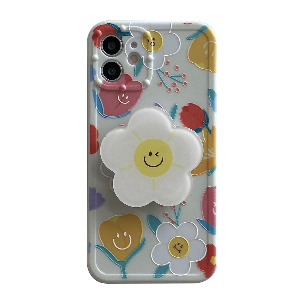 iPhone case with Flower Holder