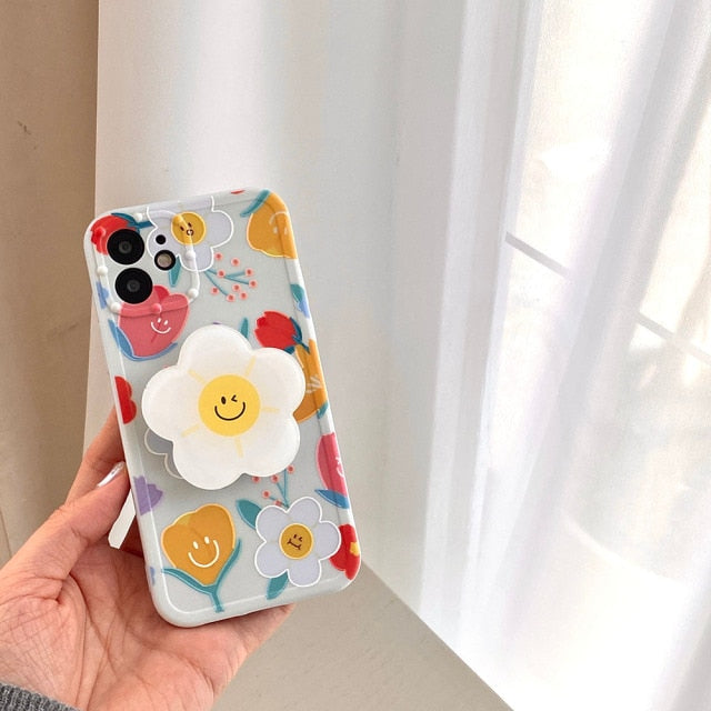 iPhone case with Flower Holder