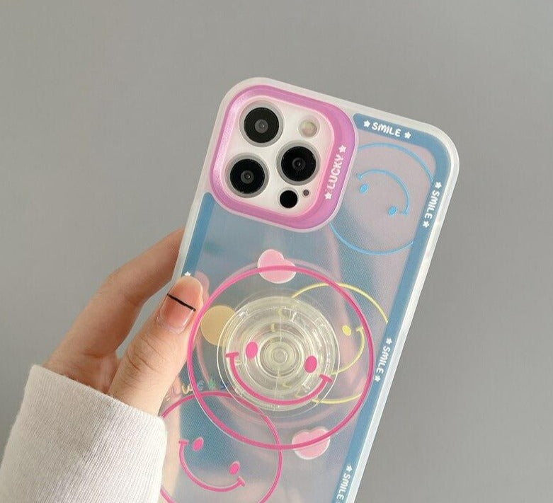 Cute iPhone case with phone grip