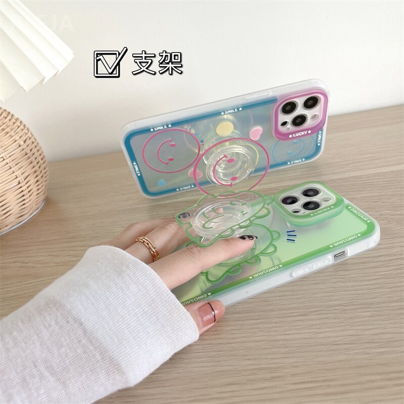 Cute iPhone case with phone grip