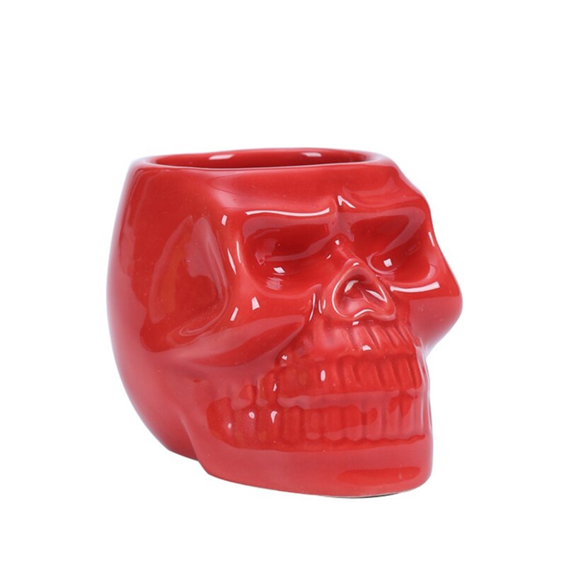 Skull Shape Ceramic Succulent Flower Pot