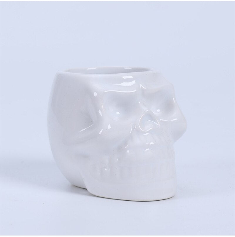 Skull Shape Ceramic Succulent Flower Pot