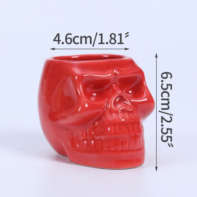 Skull Shape Ceramic Succulent Flower Pot