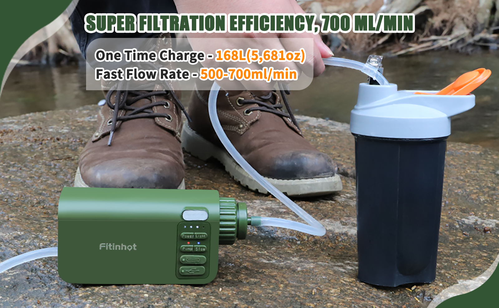 SUPER FILTRATION EFFICIENCY,700 ML/MIN