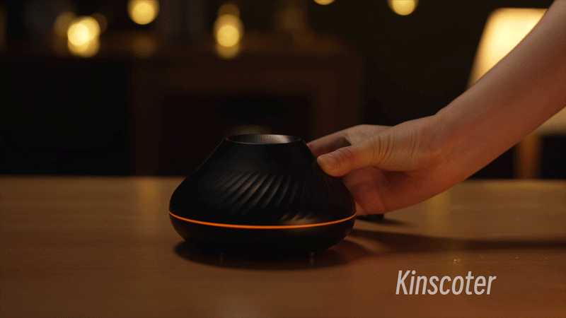 Kinscoter Volcano Flame Essential Oil Aroma Diffuser 130ml Portable Air Humidifier