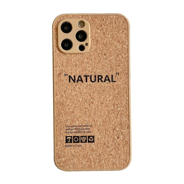 Cork Wood Breathable Shockproof Soft Silicone Phone Case For Samsung S20 Series