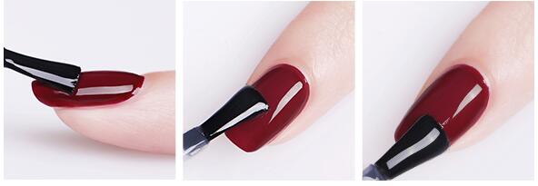 manicure with gel polish-apply gel polish