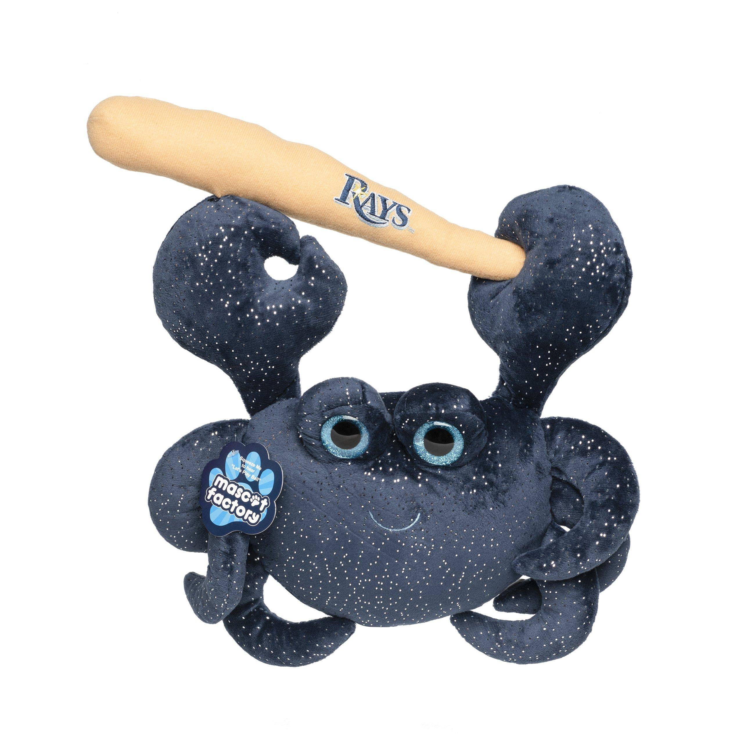 Rays Navy Crab with Bat Plush Toy