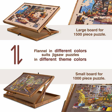 Large Portable Tilting Puzzle Table for Puzzles Up to 1500 Pieces ...