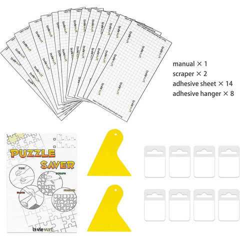 Puzzle Saver Peel & Stick Adhesive Paper to Preserve Your Finished Puzzle - 14 Sheets