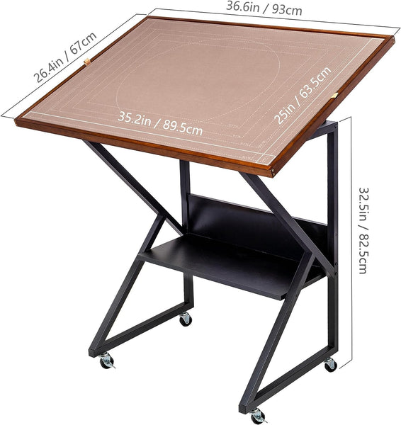 Jigsaw Puzzle Table with Cover and Angle & Height Adjustment for Up to 1500 Pieces