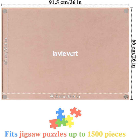 Portable Puzzle Mat for Puzzle Storage Puzzle Saver Up to 1500 Pieces - Khaki