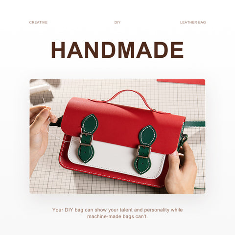 Colorblock Leather Cambridge Bag Kit-Large Size – ChunXiaoYu