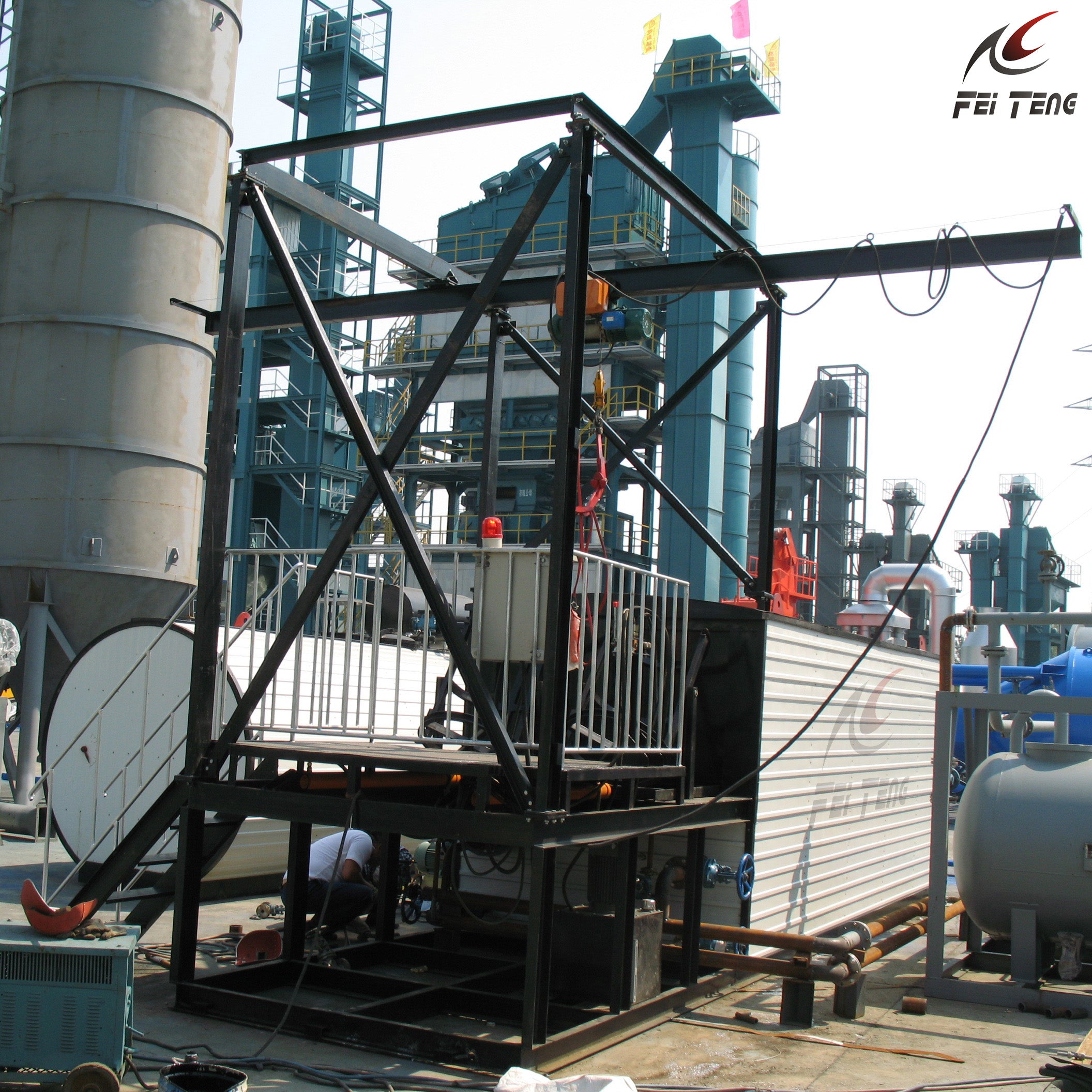 FEITENGbitumendrumdecanterbitumendecantingplantbitumenmeltingmachineবিটুমেনমেল্টিং সিস্টেম থেকে মালদ্বীপ