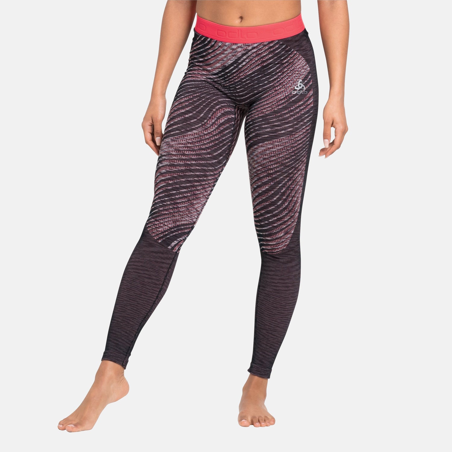  Odlo Women`s The Blackcomb ECO Bottoms Baselayer-Hose – Siesta Space Dye 