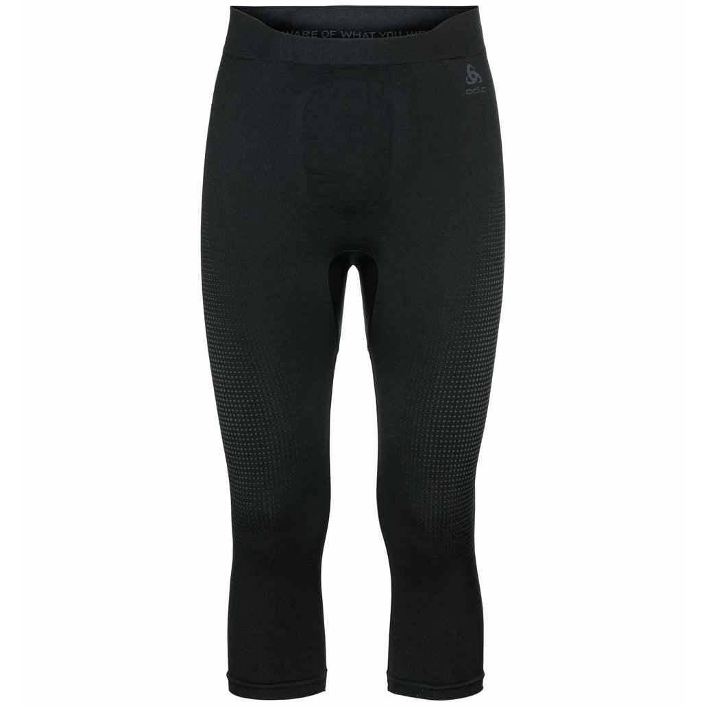  Odlo Herren PERFORMANCE WARM ECO Base Layer 3/4 Hose – Schwarz-Graphitgrau 