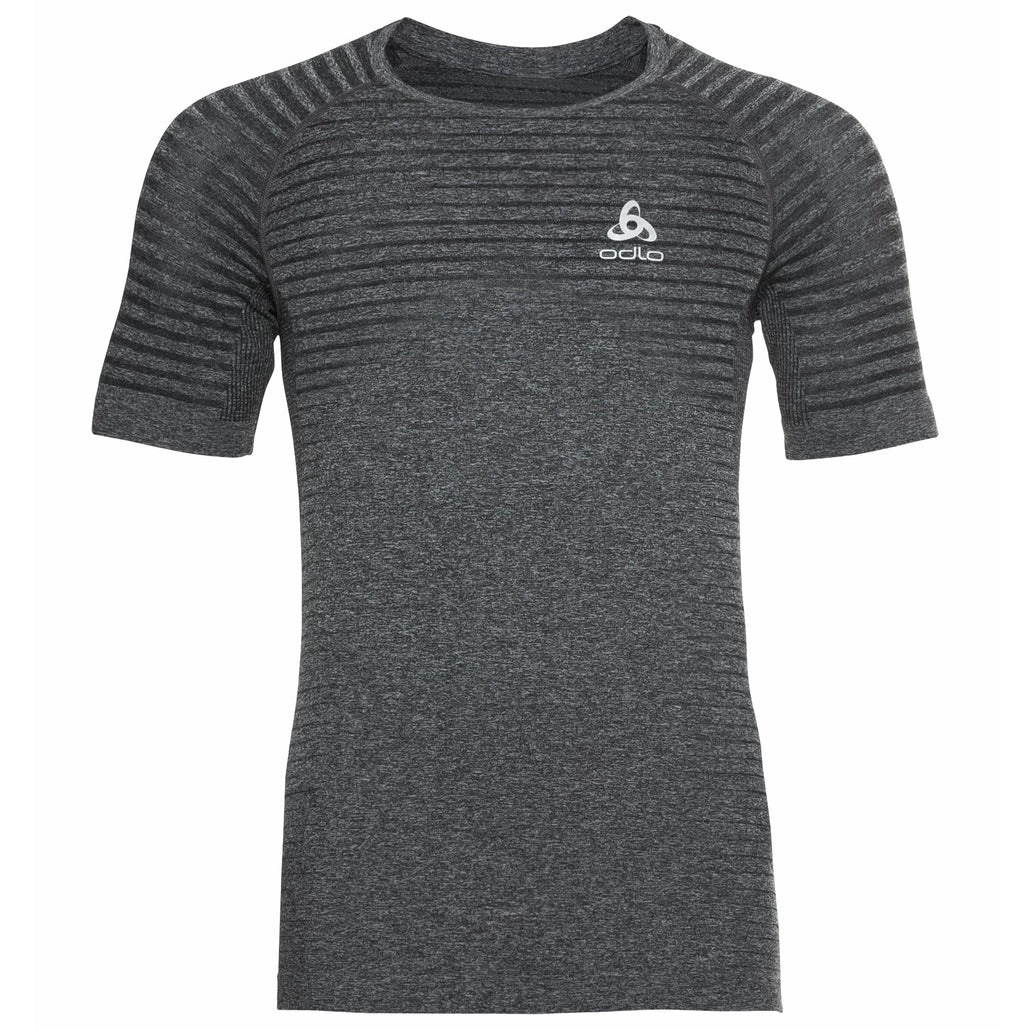  Odlo Herren ESSENTIAL SEAMLESS T-Shirt – Grau Melange 