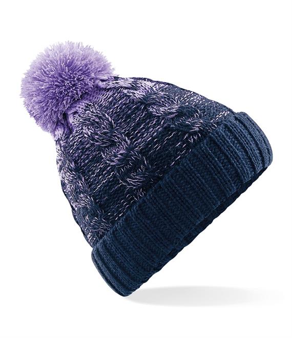  Beechfield Ombre Beanie – Lavendel/Französische Marine 