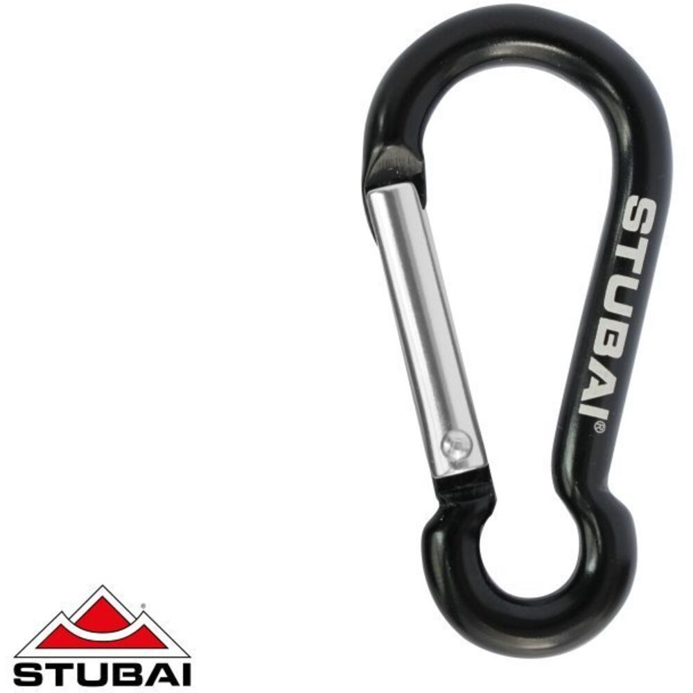  Stubai Attach Mini-Karabiner – Schwarz 