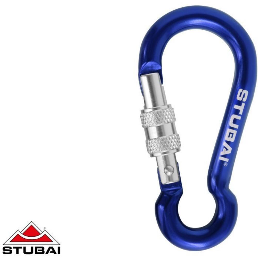  Stubai Dwarf Mini-Karabiner – Screwgate – BLAU 