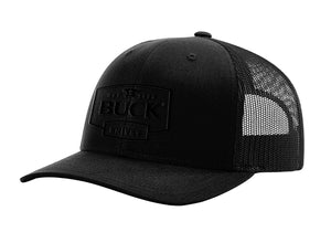  Buck-Kappe mit besticktem Logo – Schwarz 