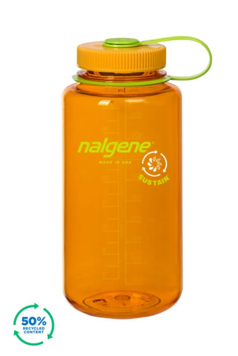  NALGENE 32oz / 1 Liter Wide Mouth Tritan Sustain – CLEMENTINE 