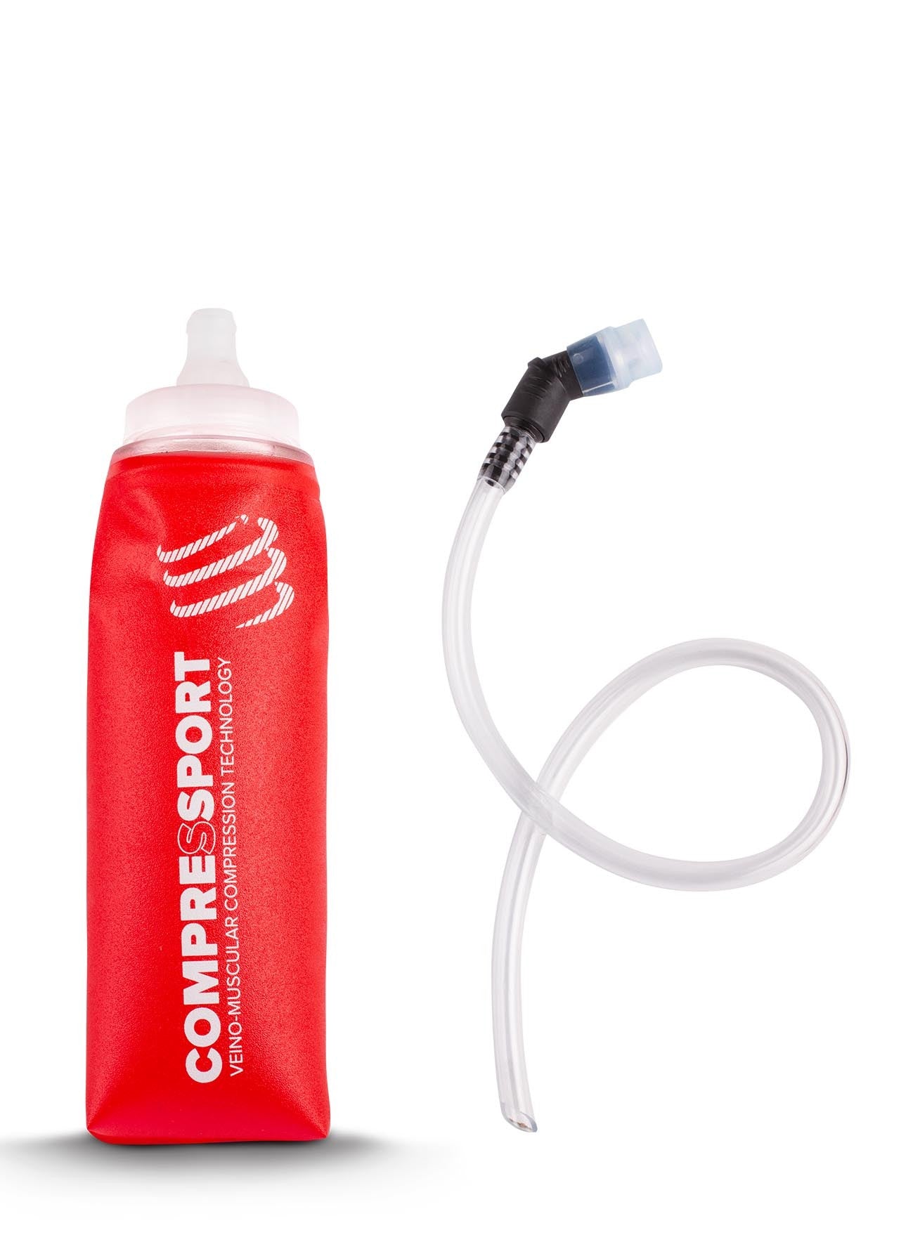  COMPRESSPORT ERGOFLASK 600ML LANGES Röhrchen – ROT 