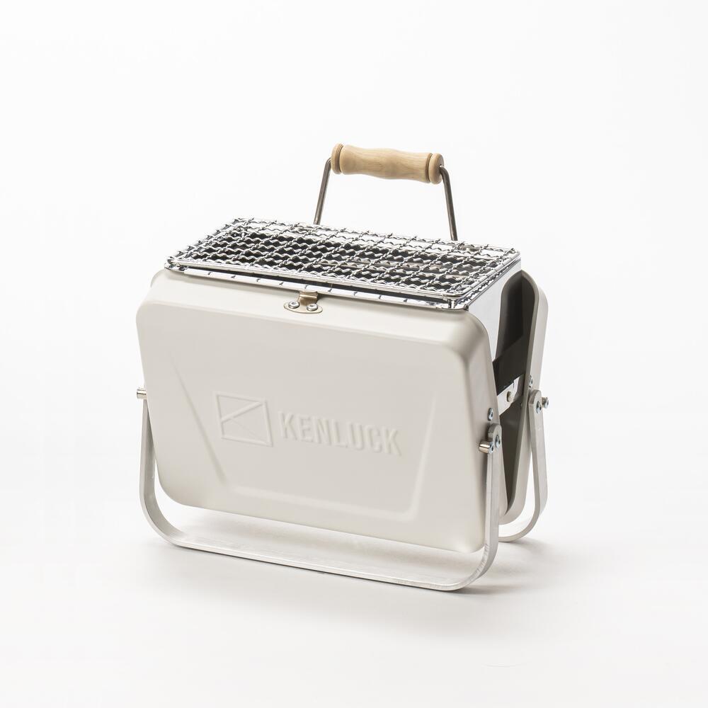  Kenluck MINI Grill / BBQ – Hammertone – ATHENA MATTE WHITE 