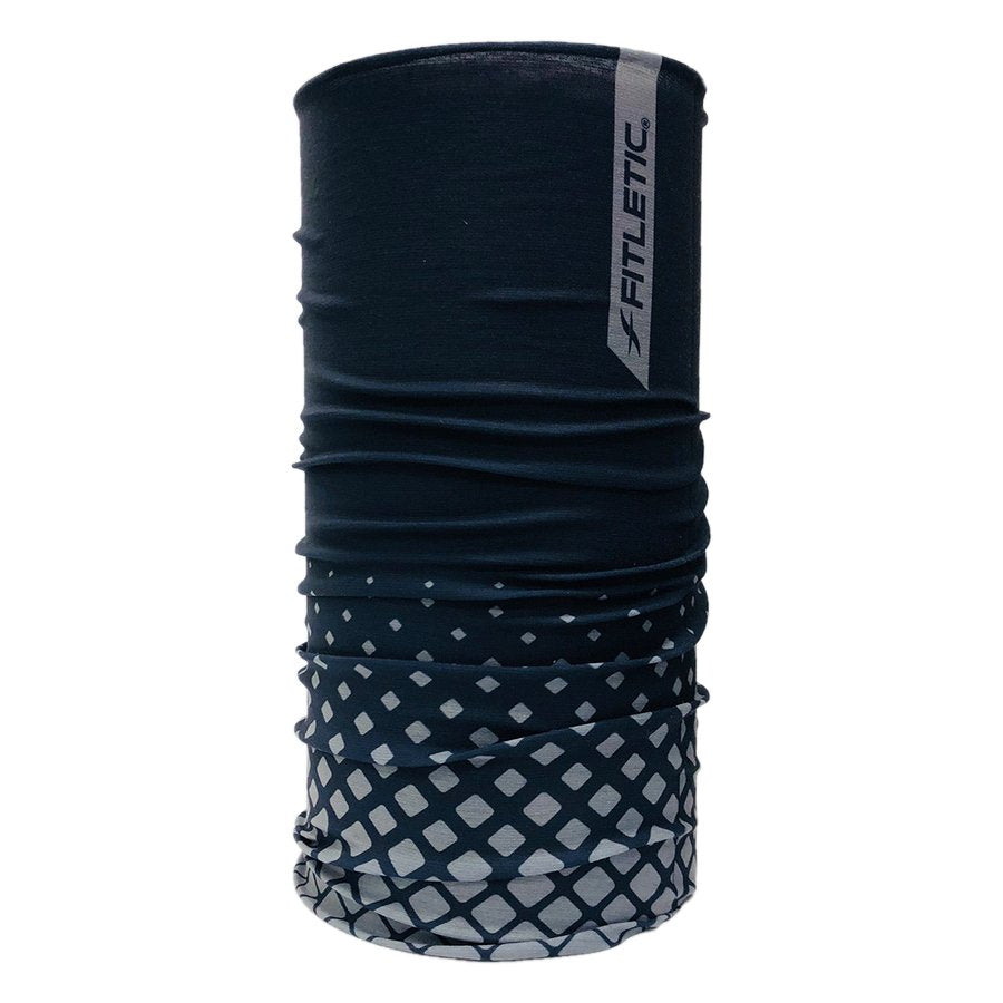  FITLETIC MULTI-SCHAL/HALSGAITER – SCHWARZ/GRAU, QUADRATISCH 