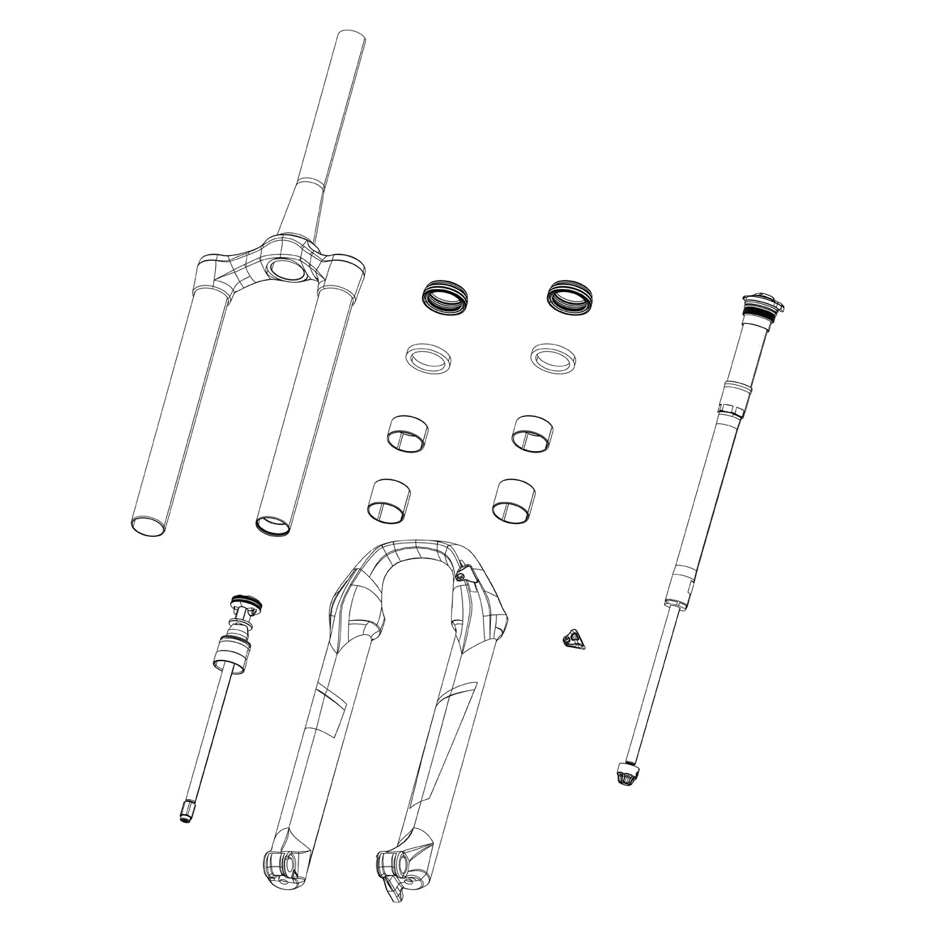  ROCKSHOX ERSATZTEIL – GABELFEDER-DICHTUNGSKOPF – 35 MM DEBONAIR+ (INKLUSIVE DICHTUNGSKOPF-BAUGRUPPE) – PIKE C1+ (2023+) 