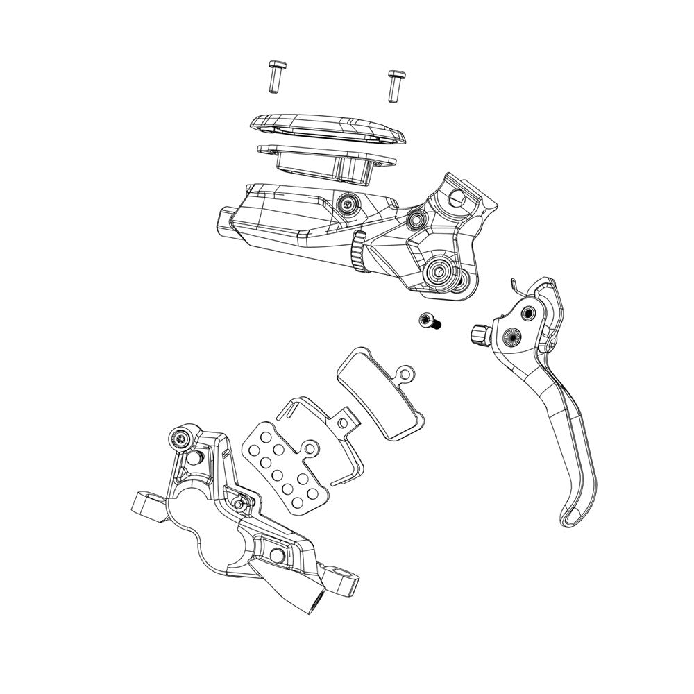  SRAM ERSATZTEILE – ERSATZTEILE FÜR SCHEIBENBREMSEN BREMSSATTELKOLBEN-KIT ENTHÄLT 2–16 MM & 2–14 MM BREMSSATTELKOLBEN, DICHTUNGEN UND O-RINGE – FÜHRUNG R RS, RSC (A1–B1) 