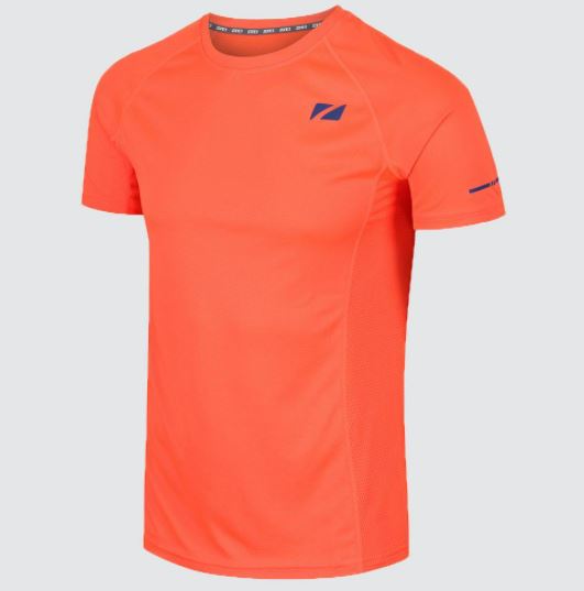  Zone 3 Herren Activ Lite T-Shirt – Neonorange/Petrol 