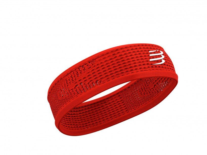  Compressport Stirnband On/Off – ROT – Einheitsgröße – SCHMAL 