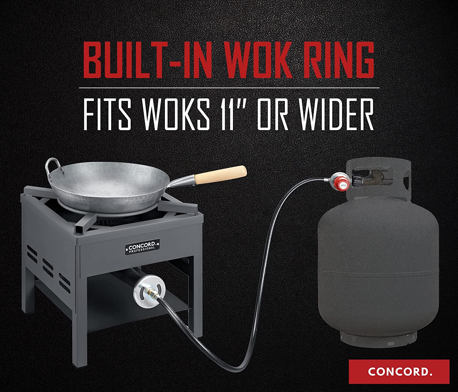 Professional Single Banjo Wok Burner with Stand