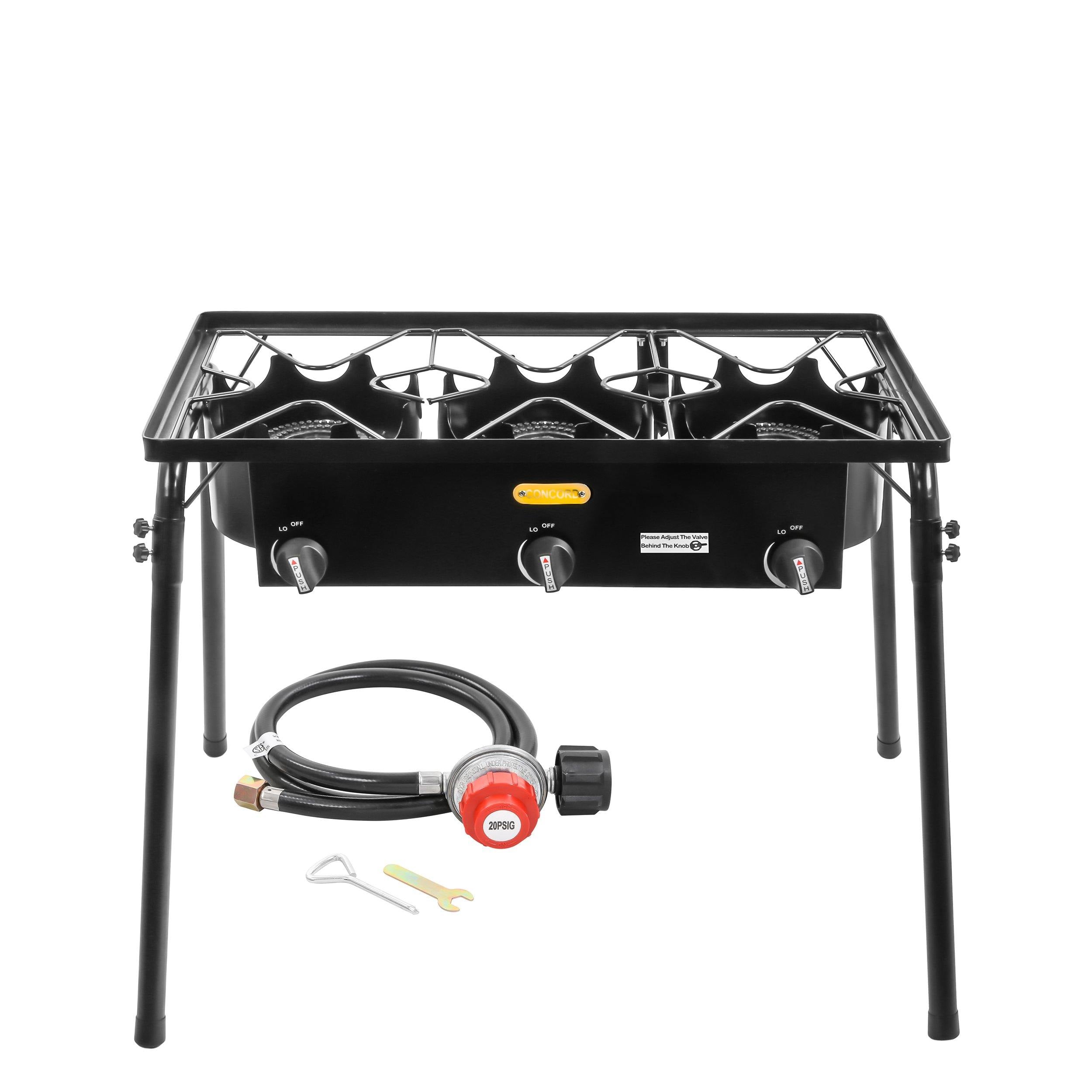 Triple Burner Outdoor Stand Stove Cooker