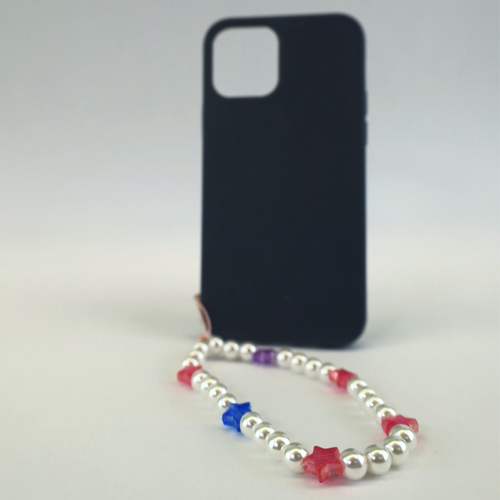 White Pearls Phone Charm