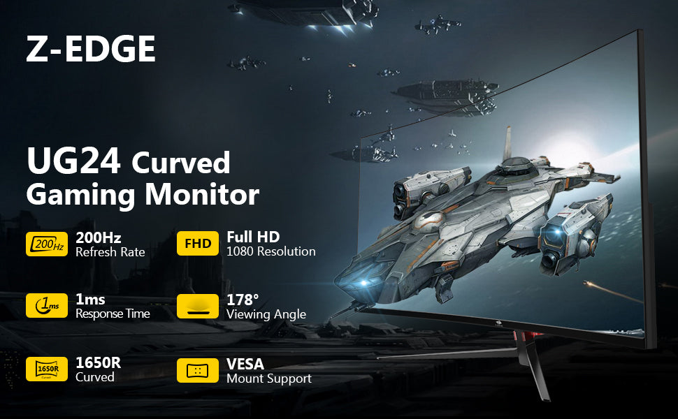 Z-EDGE UG24 24-inch Curved Gaming Monitor