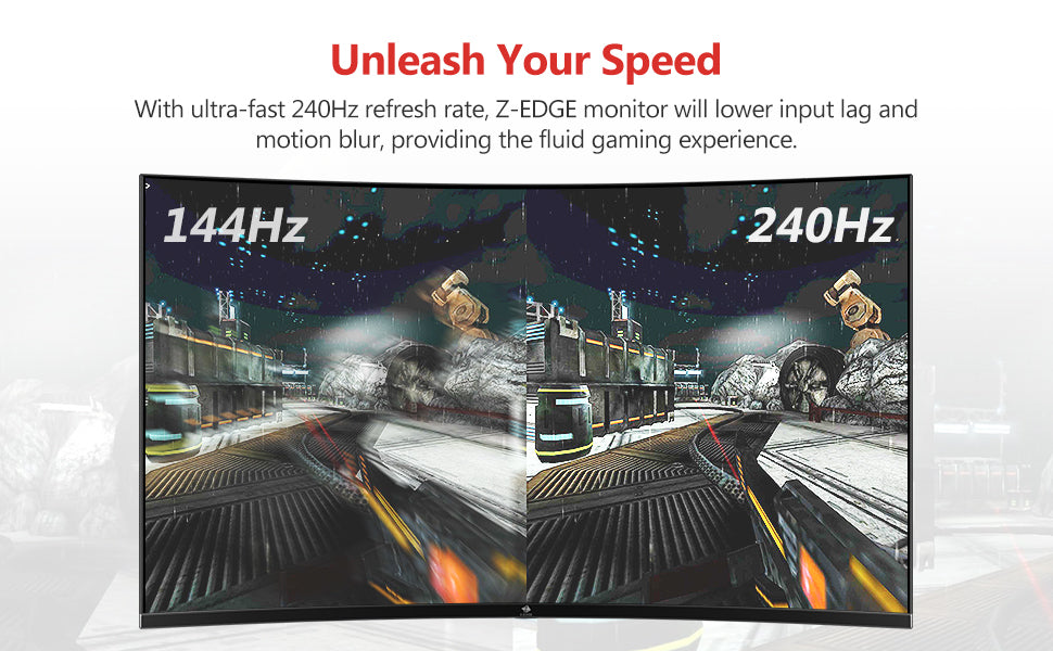 Z-Edge 27 Inch Gaming Monitor 240Hz 1ms MPRT Full HD IPS LED
