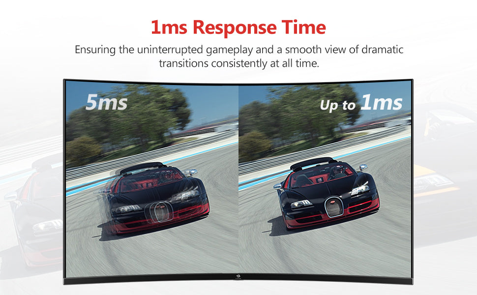 UG27P curved gaming monitor 1ms