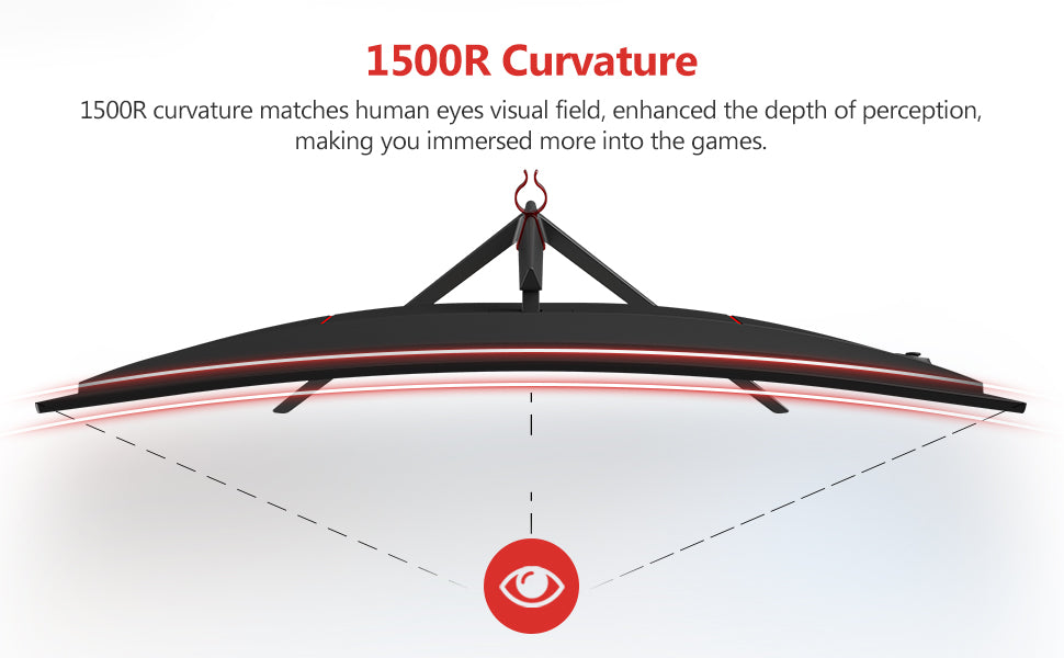 UG27P curved gaming monitor