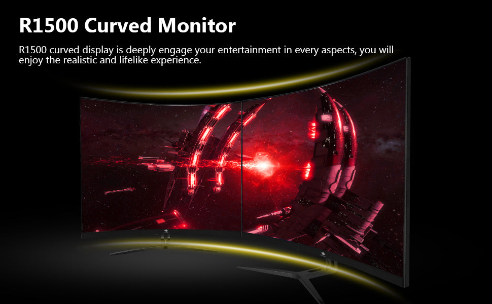 UG32P Curved Gaming Monitor 240Hz 1ms FHD, 1500R Curved Monitor